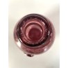 BOTTIGLIA VINTAGE VETRO SOFFIATO con BOLLE COLOR AMETISTA DESIGN Biot FRANCE '70