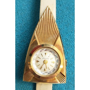 Nivada COLORAMA VIII orologio polso ANNI 70 meccanico DESIGN Old Wrist Watch