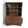 CREDENZA VETRINA VINTAGE DESIGN ART DECO LEGNO RADICA VETRINETTA MID CENTURY OLD