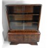 CREDENZA VETRINA VINTAGE DESIGN ART DECO LEGNO RADICA VETRINETTA MID CENTURY OLD