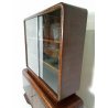 CREDENZA VETRINA VINTAGE DESIGN ART DECO LEGNO RADICA VETRINETTA MID CENTURY OLD