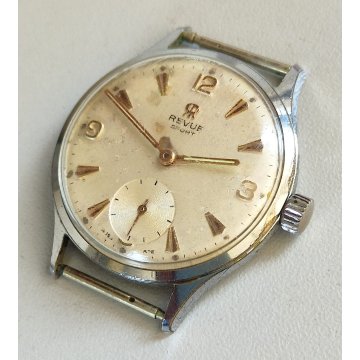 ANTICO OROLOGIO POLSO Revue Sport 81 Anni 50 MECCANICO Old Wrist Watch VINTAGE