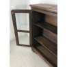 ANTICA PICCOLA CREDENZA VETRINA DUE ANTE LIBRERIA LEGNO MASSELLO OLD VETRO 800 