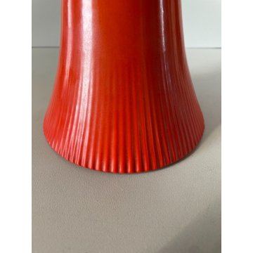 VASO TROMBA ROSSO DESIGN Gariboldi CERAMICA Richard Ginori SAN CRISTOFORO '49