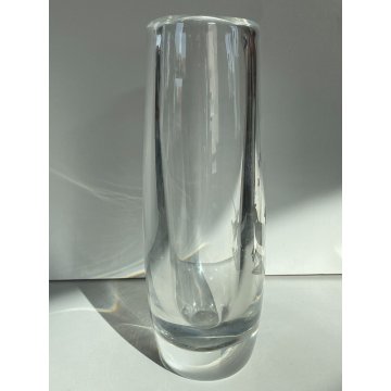 VASO VETRO TRASPARENTE ORREFORS SWEDEN PAVONI GLASS VASE