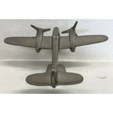 ANTICO AEREO FUSIONE SOPRAMMOBILE SCULTURA DESIGN ARREDO 1930/1960 ALLUMINIO 