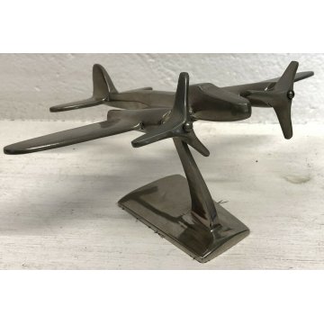 ANTICO AEREO FUSIONE SOPRAMMOBILE SCULTURA DESIGN ARREDO 1930/1960 ALLUMINIO 