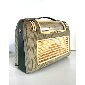 RARA RADIO PORTATILE VALIGIA VINTAGE PHILIPS Mod L4X62AB PORTABLE RADIO ANNI '50
