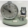 ANTICO OROLOGIO DA TAVOLO SVEGLIA GOLDEN COCK VINTAGE CALENDARIO CLOCK TABLE 