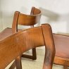 LOTTO 6 SEDIA WILLY RIZZO ANNI 70 LEGNO SKY MADE ITALY DESIGN PROD. MARIO SABOT
