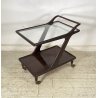 CARRELLO BAR DESIGN ANNI 70 VINTAGE MADE IN ITALY LEGNO BER TROLLEY 2 RIPIANI