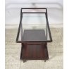 CARRELLO BAR DESIGN ANNI 70 VINTAGE MADE IN ITALY LEGNO BER TROLLEY 2 RIPIANI
