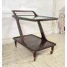 CARRELLO BAR DESIGN ANNI 70 VINTAGE MADE IN ITALY LEGNO BER TROLLEY 2 RIPIANI
