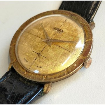 ANTICO OROLOGIO POLSO DORATO Aureole ANNI 60 MECCANICO Old Wrist Watch MONTRE