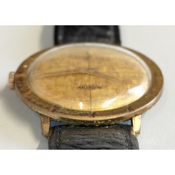 ANTICO OROLOGIO POLSO DORATO Aureole ANNI 60 MECCANICO Old Wrist Watch MONTRE