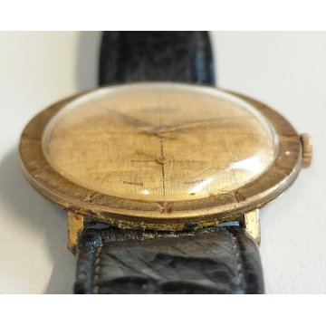 ANTICO OROLOGIO POLSO DORATO Aureole ANNI 60 MECCANICO Old Wrist Watch MONTRE