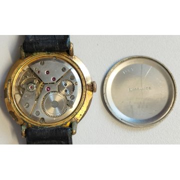 ANTICO OROLOGIO POLSO DORATO Aureole ANNI 60 MECCANICO Old Wrist Watch MONTRE