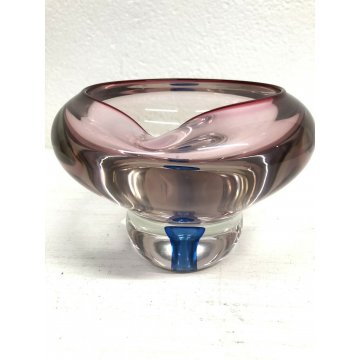 VASO POSACENERE VETRO SOFFIATO FABIO POLI SOMMERSO MURANO GLASS MADE IN ITALY 