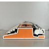 MACCHINA da SCRIVERE VINTAGE OLYMPIA Traveler De Luxe typewriter ORANGE WHITE 70