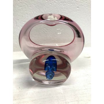 VASO POSACENERE VETRO SOFFIATO FABIO POLI SOMMERSO MURANO GLASS MADE IN ITALY 
