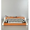 MACCHINA da SCRIVERE VINTAGE OLYMPIA Traveler De Luxe typewriter ORANGE WHITE 70