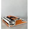 MACCHINA da SCRIVERE VINTAGE OLYMPIA Traveler De Luxe typewriter ORANGE WHITE 70
