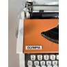 MACCHINA da SCRIVERE VINTAGE OLYMPIA Traveler De Luxe typewriter ORANGE WHITE 70