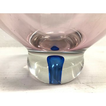 VASO POSACENERE VETRO SOFFIATO FABIO POLI SOMMERSO MURANO GLASS MADE IN ITALY 