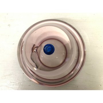 VASO POSACENERE VETRO SOFFIATO FABIO POLI SOMMERSO MURANO GLASS MADE IN ITALY 
