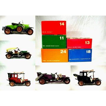 LOTTO 5 MACCHININA MODELLISMO STATICO COLLEZIONE 11-13-14-18-28 RIO 1:43 OLD CAR