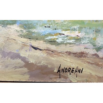 QUADRO DIPINTO Celso Maggio Andreani PAESAGGIO BUTTERI MANDRIANI CAVALLO '900