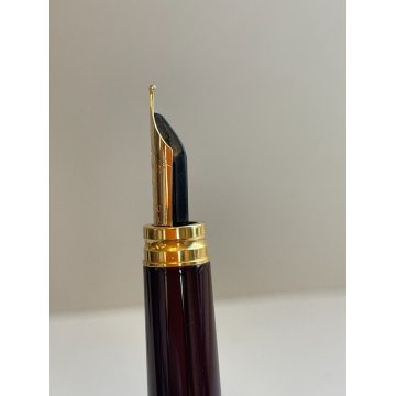 PENNA STILOGRAFICA WATERMAN GENTLEMAN BORDEAUX FOUNTAIN PEN ORO 18K FRANCE GOLD