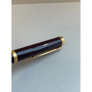 PENNA STILOGRAFICA WATERMAN GENTLEMAN BORDEAUX FOUNTAIN PEN ORO 18K FRANCE GOLD