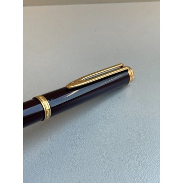 PENNA STILOGRAFICA WATERMAN GENTLEMAN BORDEAUX FOUNTAIN PEN ORO 18K FRANCE GOLD