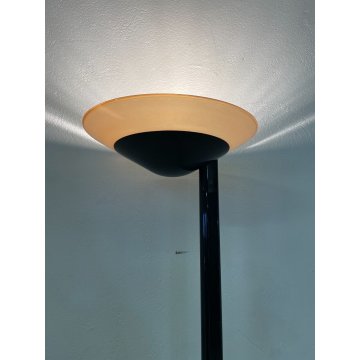 LAMPADA DA TERRA DESIGN PIANTANA LUCE METALLO CAPPELLOTTO VETRO LAMP VINTAGE