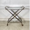 CARRELLO BAR DESIGN CESARE LACCA ANNI 70 VINTAGE ITALY BAR TROLLEY 2 RIPIANI OLD