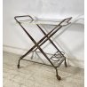 CARRELLO BAR DESIGN CESARE LACCA ANNI 70 VINTAGE ITALY BAR TROLLEY 2 RIPIANI OLD