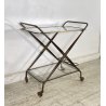 CARRELLO BAR DESIGN CESARE LACCA ANNI 70 VINTAGE ITALY BAR TROLLEY 2 RIPIANI OLD
