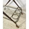 CARRELLO BAR DESIGN CESARE LACCA ANNI 70 VINTAGE ITALY BAR TROLLEY 2 RIPIANI OLD
