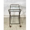 CARRELLO BAR DESIGN CESARE LACCA ANNI 70 VINTAGE ITALY BAR TROLLEY 2 RIPIANI OLD