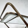 CARRELLO BAR DESIGN CESARE LACCA ANNI 70 VINTAGE ITALY BAR TROLLEY 2 RIPIANI OLD