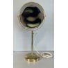 SPECCHIO INGRANDITORE VINTAGE con LUCE da TAVOLO TRUCCO MAKE UP OTTONE '50/'60