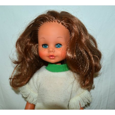 BAMBOLA FURGA PRITTI MILLEMOSSE PEGGY VINTAGE DOLL con ABITO ORIGINALE anni '70