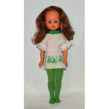 BAMBOLA FURGA PRITTI MILLEMOSSE PEGGY VINTAGE DOLL con ABITO ORIGINALE anni '70