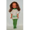 BAMBOLA FURGA PRITTI MILLEMOSSE PEGGY VINTAGE DOLL con ABITO ORIGINALE anni '70