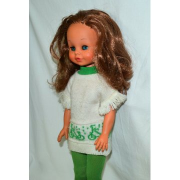 BAMBOLA FURGA PRITTI MILLEMOSSE PEGGY VINTAGE DOLL con ABITO ORIGINALE anni '70