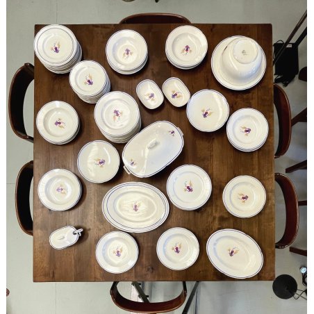 SERVIZIO PIATTI 12 pers. DESIGN Gio Ponti CERAMICA S.C. Richard 58 pz. ART DECO'