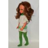 BAMBOLA FURGA PRITTI MILLEMOSSE PEGGY VINTAGE DOLL con ABITO ORIGINALE anni '70