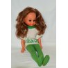 BAMBOLA FURGA PRITTI MILLEMOSSE PEGGY VINTAGE DOLL con ABITO ORIGINALE anni '70