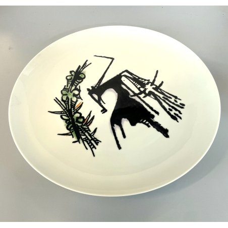 PIATTO P/A Wilfredo Lam CERAMICA ALBISSOLA ITALY DISH Hutschenreuther SELB '70